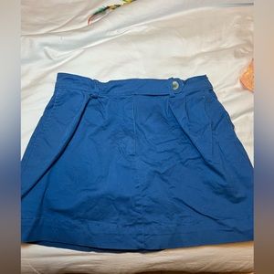 BDG blue mini cargo skirt